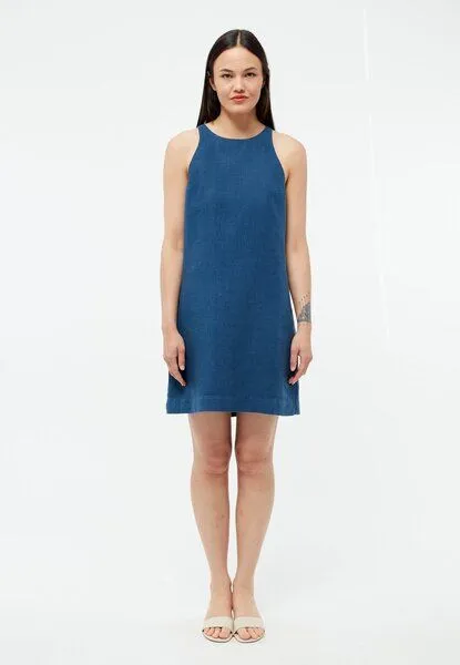 Givn Berlin Givn Berlin Kurzes Kleid GBYUNA aus Leinen, Blazing blue (linen), – Produktbild 1 von 2