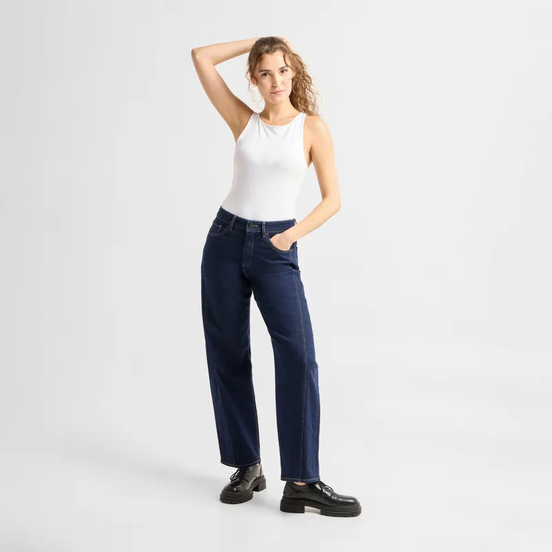 DAWN ASH Barrel Leg Minimal Stretch - Cutline - Stay Blue - Stay Blue / 33 / 30 – Produktbild 1 von 1