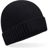 Beechfield Beechfield Damen / Herren Patch-Mütze aus Bio-Baumwolle, Schwarz, – Produktbild 1 von 1