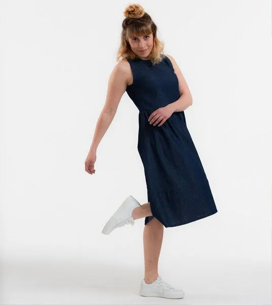 Gary Mash GARY MASH Kleid Wylie aus leichtem Denim, Blau, – Produktbild 1 von 4