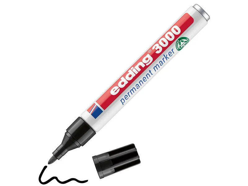 Edding Edding Permanentmarker "3000" schwarz – Produktbild 2 von 5