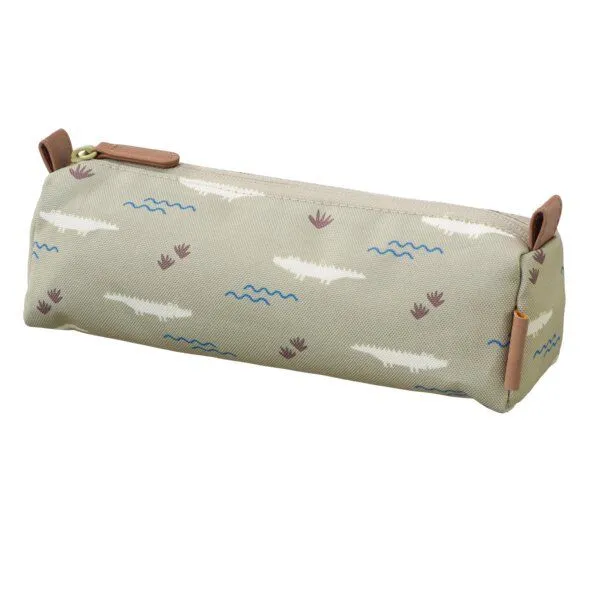 Fresk Fresk Federmäppchen für Kinder – 22 × 6 × 7 cm, aus recyceltem PET, Crocodile, – Produktbild 1 von 2