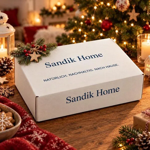 Sandiik Sandiik Musselin Wohndecken Geschenke-Set in 8 Farben aus Biobaumwolle, Hellbraun, – Produktbild 1 von 4
