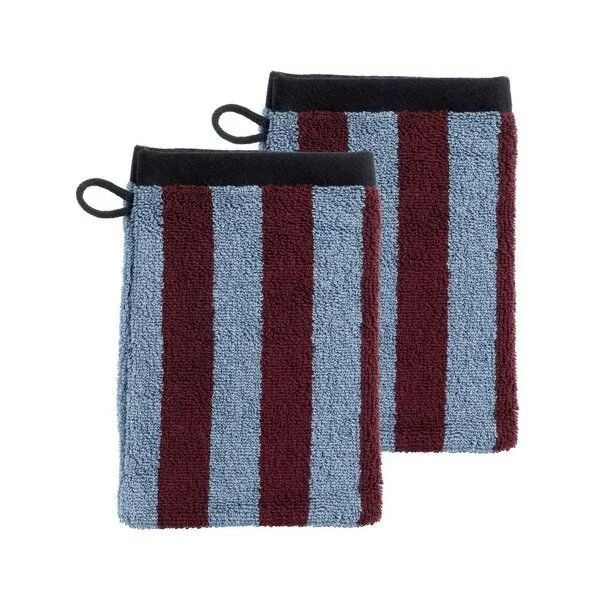 La Cerise sur le Gâteau La Cerise sur le Gâteau Waschlappen Bio-Baumwolle Charly (2er Set), Blau, – Produktbild 1 von 1