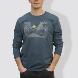 little kiwi little kiwi Herren Longsleeve, "Urbanität im Wandel" – Produktbild 1 von 1