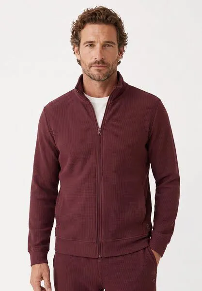 ORGANICATION ORGANICATION JORRIN | Waffel-Jacke aus Bio-Baumwolle & recyceltem Polyester, Red, – Produktbild 1 von 5