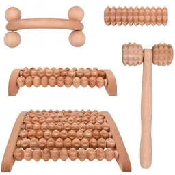 Biodora Biodora Wellness-Set (5-teilig) – Das komplette Massage-Paket aus Buchenholz – Plastikfrei & Ganzheitlich – Produktbild 1 von 1