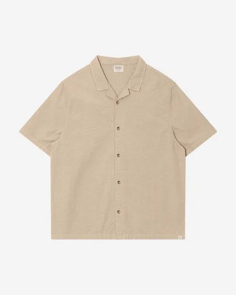 MATONA Matona Kurzärmeliges Hemd | Bowling Shirt | aus Bio-Baumwolle | GOTS-zertifiziert, Sand, – Produktbild 4 von 4