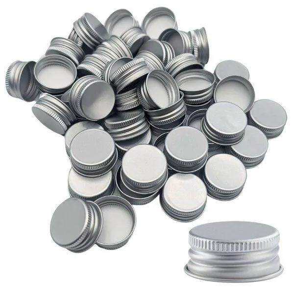 mikken mikken Ersatzdeckel PP28 für Glasflaschen Öffnung 1,8 cm Schraubdeckel, Silber, – Produktbild 1 von 4