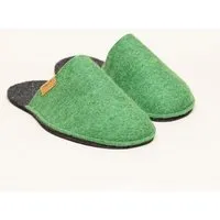 Magicfelt Magicfelt Filz-Pantoffel Magic Travel aus 100% recycelter Schurwolle für Damen & Herren - perfekt für Reisen & Zuhause, Grün, – Produktbild 1 von 1