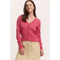 Tranquillo Tranquillo Strickjacke Linaa aus Bio-Baumwolle - holly berry – Produktbild 2 von 5