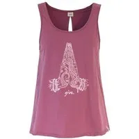 Jaya Jaya ALASKA GIVE - Damen - lockeres Top mit offenem Rücken aus Tencel-Baumwoll-Mix, Mauve/rosa, – Produktbild 1 von 1
