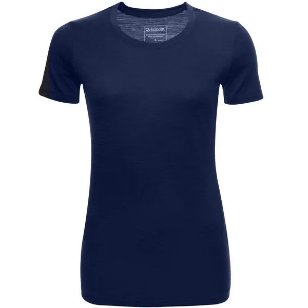 Kaipara - Merino Sportswear Kaipara - Merino Sportswear Merino Shirt Kurzarm Slimfit 200 Damen, Blau, – Produktbild 1 von 2