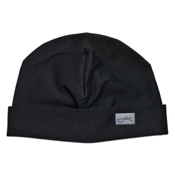 Lou-i Lou-i Baumwollmütze Made in Germany - Bequeme Wintermütze, Schwarz, – Produktbild 2 von 8
