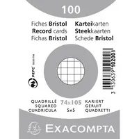 Exacompta Exacompta Karteikarte DIN A7 kariert – Produktbild 2 von 2
