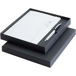 Luxe Luxe Legato Elegance A5 Hardcover Notizbuch mit Tintenroller Set, weiß-primär – Produktbild 1 von 1