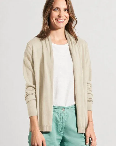 HempAge HempAge Sommerliche Strickjacke Hanf/Biobaumwolle, Gobi (beige), – Produktbild 1 von 4