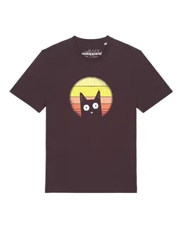 watapparel watapparel T-Shirt Unisex Sunset Cat – Produktbild 1 von 1