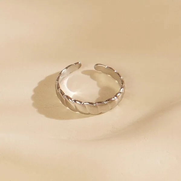 ELEKTROPULLI Größenverstellbarer Ring von Elektropulli, Silber, – Produktbild 5 von 8