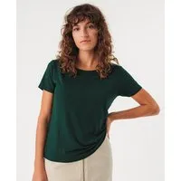 SKFK SKFK T-Shirt aus Modal - Zur 6, Dark green (grün), – Produktbild 1 von 1