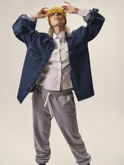 WOTE WOTE Damen vegan Denim Overshirt Indigo – Produktbild 1 von 1
