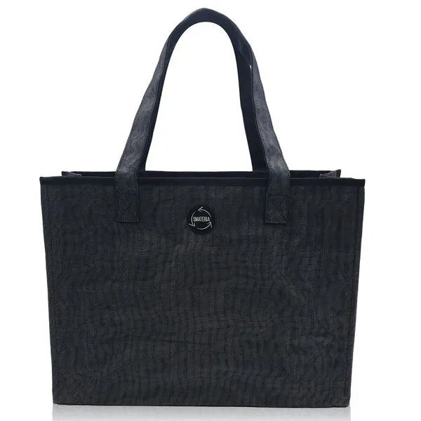 Smateria Smateria Einkaufstasche Shopper M, Anthrazit-schwarz, – Produktbild 1 von 4
