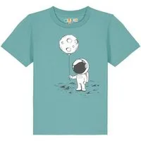 watabout kids watabout.kids T-Shirt Kinder Kleiner Astronaut mit Luftballon, Teal monstera, – Produktbild 1 von 1