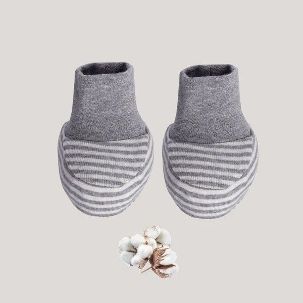 OrganicEra Babyschühchen OrganicEra aus Bio-Baumwolle, Grau, – Produktbild 1 von 2