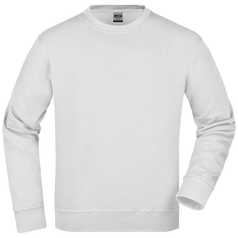 James & Nicholson James & Nicholson Klassisches Rundhals-Sweatshirt JN840, White, – Produktbild 1 von 1