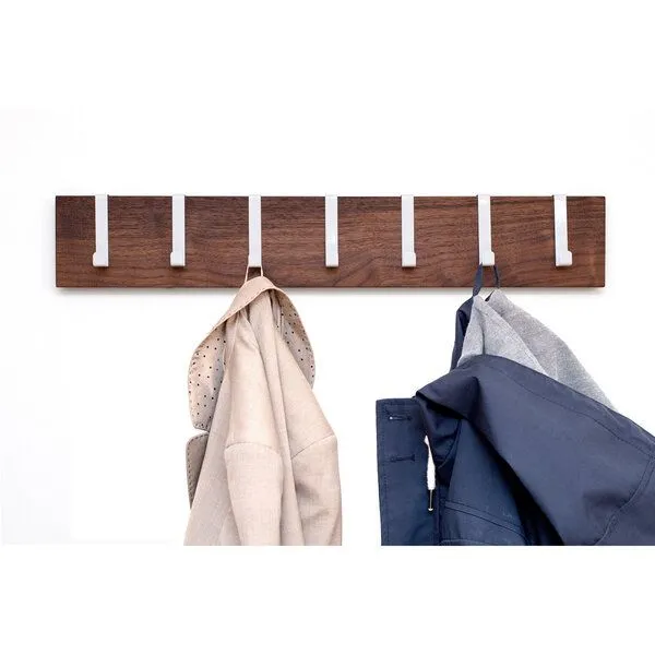 klotzaufklotz klotzaufklotz Garderobe Nussbaum, 60cm – Produktbild 2 von 3