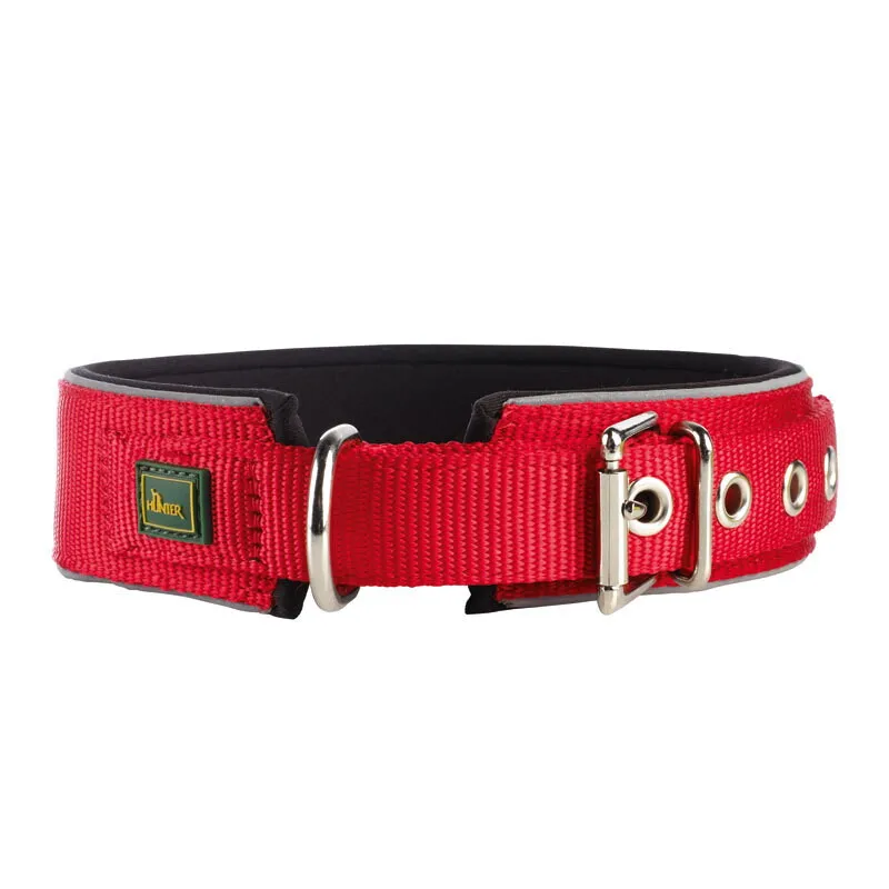 Hunter Hunter Halsband Neopren Reflect rot/ schwarz 60 cm, Rot/ schwarz, – Produktbild 1 von 2