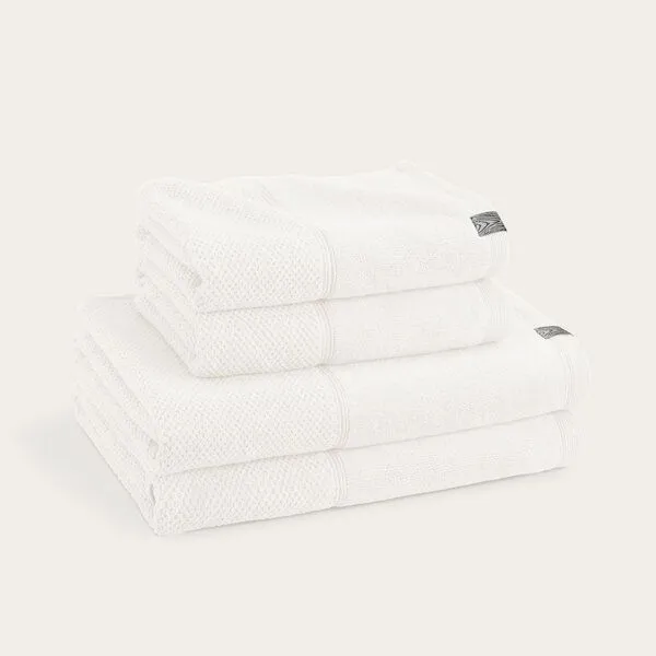 Kushel Towels Kushel Towels The Daily Set - Tagesset aus Biobaumwolle und Holzfaser, Cloud white, – Produktbild 1 von 4