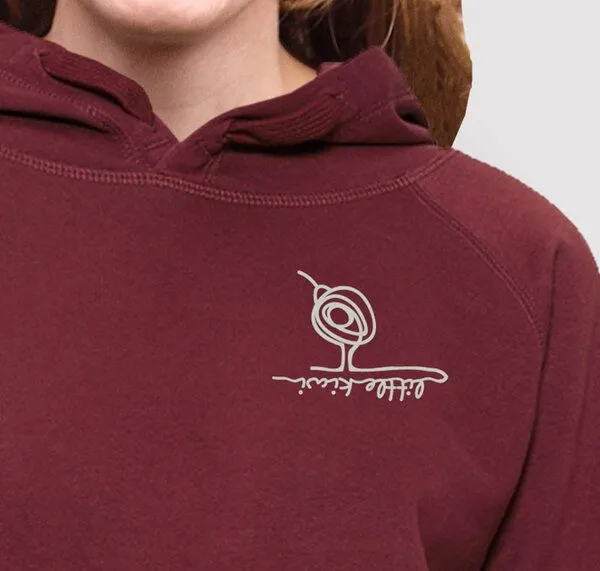 little kiwi little kiwi Damen Hoodie Kleiner Kiwi, Burgundy, – Produktbild 2 von 3
