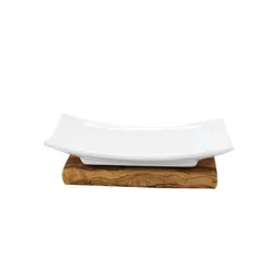 Mitienda Shop Mitienda Shop Seifenablage aus Porzellan und Holz – Produktbild 1 von 1