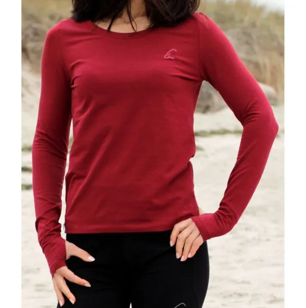 ESPARTO ESPARTO Shirt "Vicitra", Granatrot, – Produktbild 1 von 2