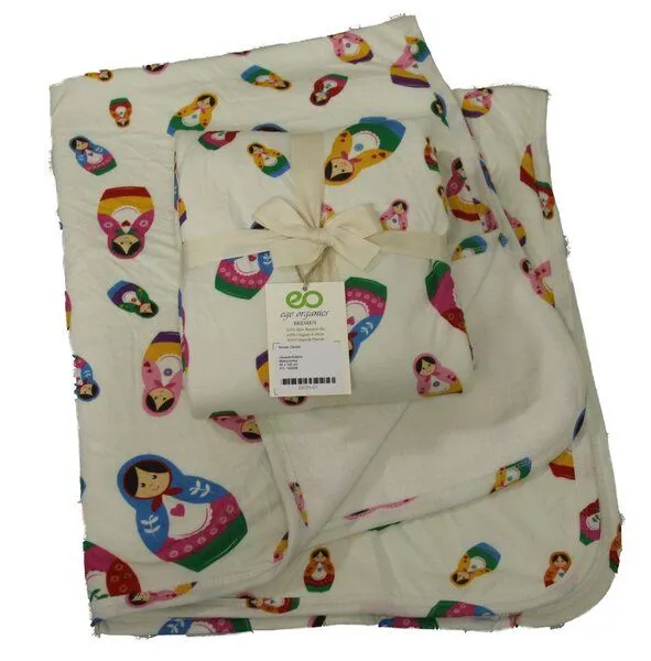 ege organics ege organics Babydecke Bio-Baumwolle Erstlingsdecke Kuscheldecke 85x100cm, Matrrojoschka, – Produktbild 1 von 1