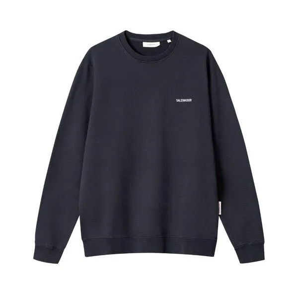 SALZWASSER SALZWASSER FJORD Sweater (Unisex) aus 100% Bio-Baumwolle (GOTS), Dunkelblau (navy), – Produktbild 1 von 3