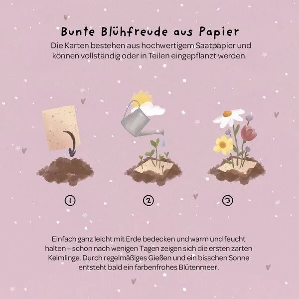 Die Stadtgärtner Die Stadtgärtner Grußkarte mit Saatpapier und Umschlag – Produktbild 2 von 2
