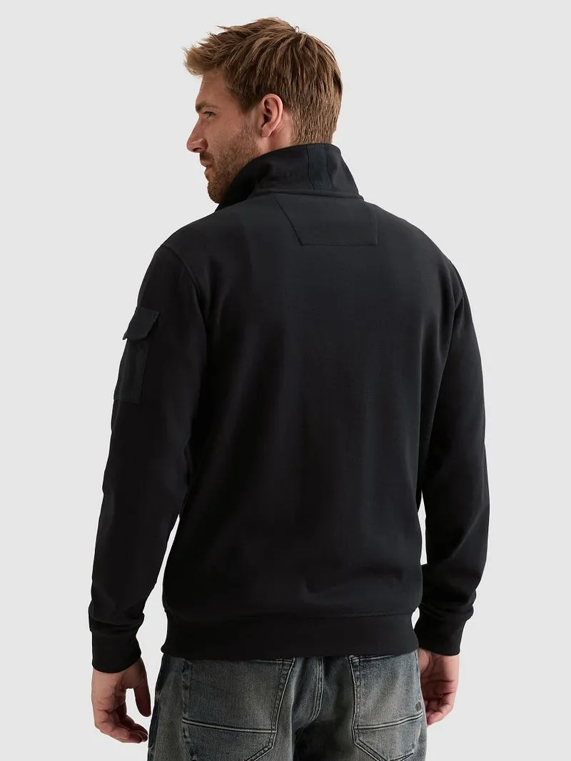 PME Legend PME Legend Half Zip Sweater Salute - Größe M, Dunkelblau, – Produktbild 4 von 4