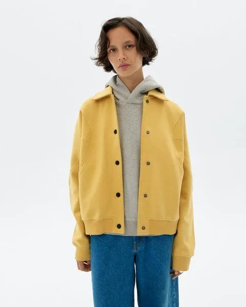 thinking mu thinking mu Maisie Sweatjacke mit Druckknöpfen, Sahara sun, – Produktbild 3 von 4