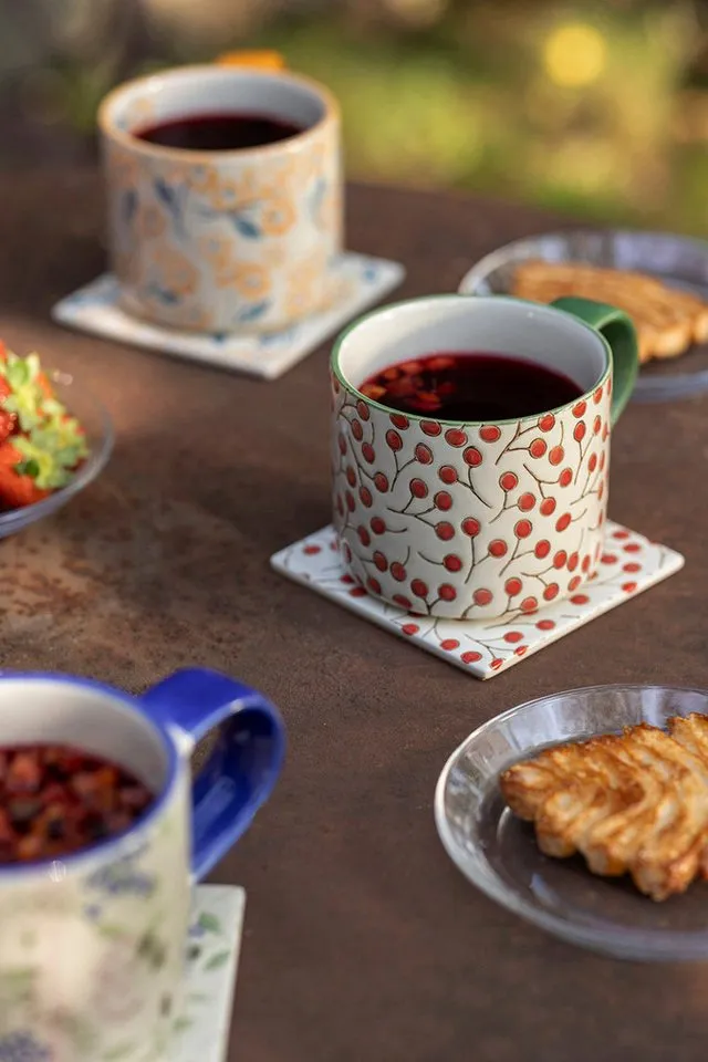 Tranquillo Tranquillo Tasse Vintage Garden, Rot, – Produktbild 7 von 7