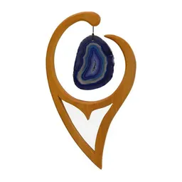 Mitienda Shop Mitienda Shop Fensterschmuck aus Holz | Elfe mit Achat – Produktbild 1 von 1