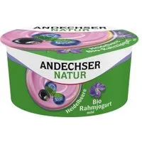 Andechser Natur Rahmjoghurt mit Heidelbeere & Cassis – Produktbild 1 von 1