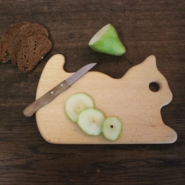 Mitienda Shop Mitienda Shop Frühstücksbrettchen mit Tiermotiv Katze – Produktbild 2 von 2