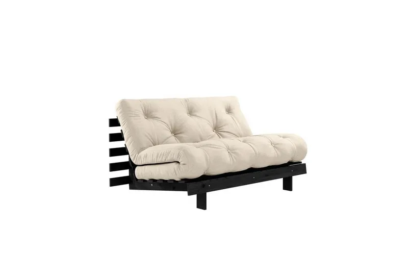 Karup Design Daybett Roots Sofa Bed, Schlafsofa, Bettfunktion, FSC®-Massivholz, Inkl. Futonmatratze, Made in Europe, langlebig, B: 140 oder 160 cm, Schwarz, – Produktbild 1 von 5