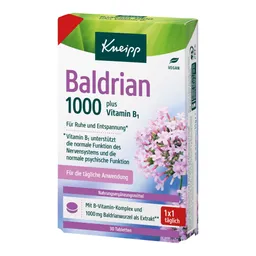Kneipp Kneipp Baldrian 1000 mg plus Vitamin B1 Tabletten – Produktbild 1 von 1