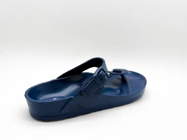thies Vegane Ecofoam Zehentrenner Sandale von thies ® aus recyceltem EVA, Navy (blau), – Produktbild 4 von 4