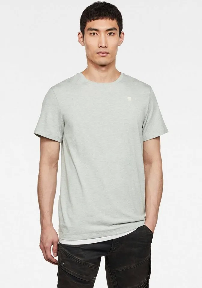 G-Star G-Star T-Shirt Base-S T-Shirt mit kleinem Logo-Detail, Grau, – Produktbild 1 von 5