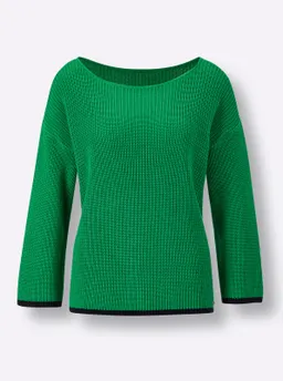3/4-Arm-Pullover grasgrün – Produktbild 1 von 1