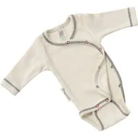 Engel natur Engel Natur Frühchen Baby-Wickelbody Langarm natur, blaue Naht Gr. 44 – Produktbild 1 von 1